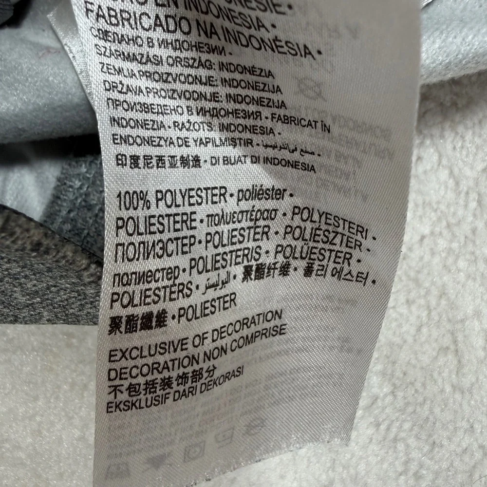Nike‎ Baby Track Jacket Gray Full Zip 18M Polyester Logo Tape